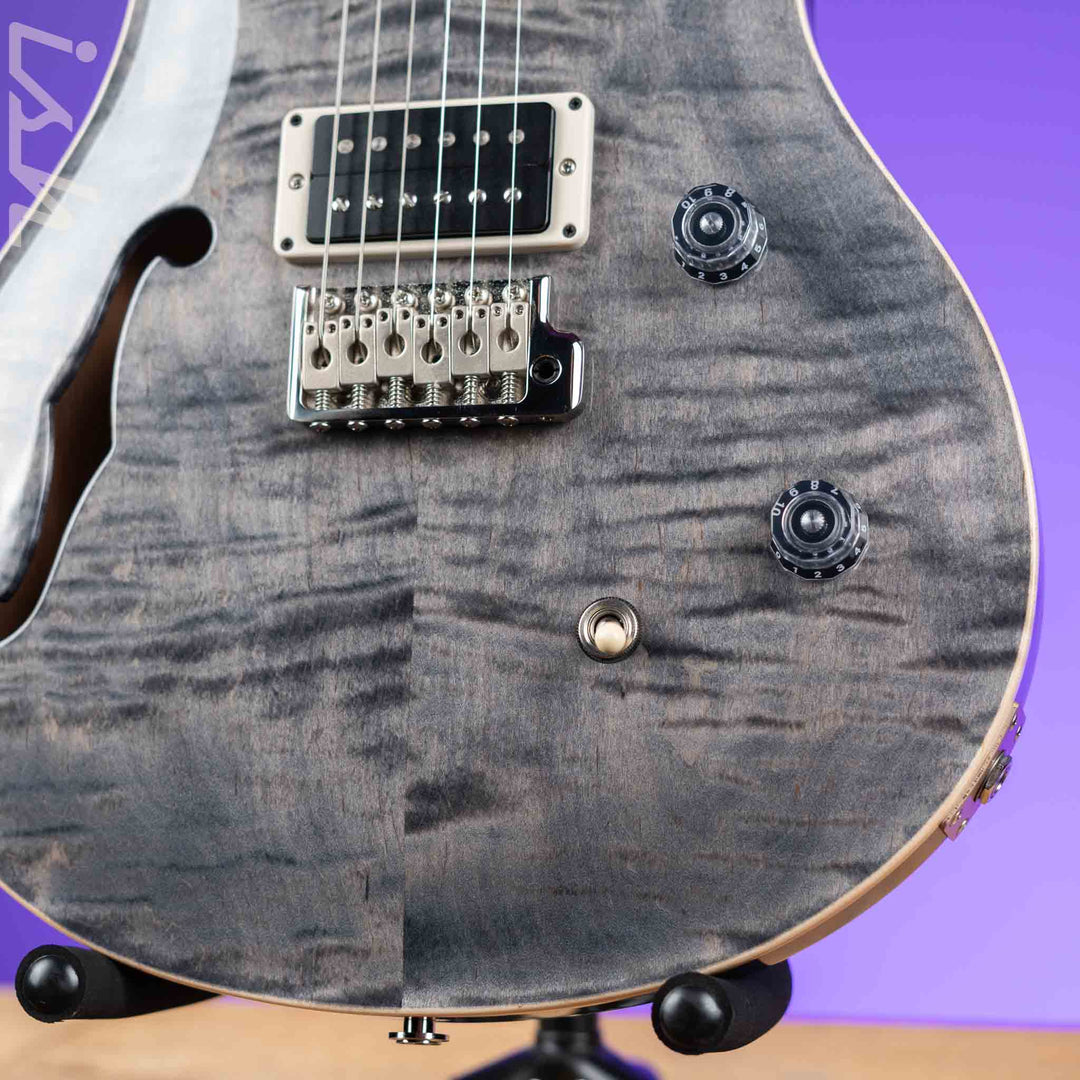 2021 PRS CE 24 Semi-Hollow Electric Guitar Charcoal