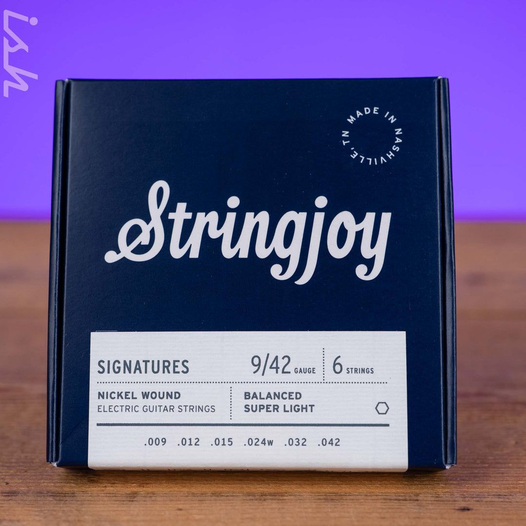Stringjoy Signatures Balanced Super Light Gauge (9-42) Nickel Wound Electric Guitar Strings