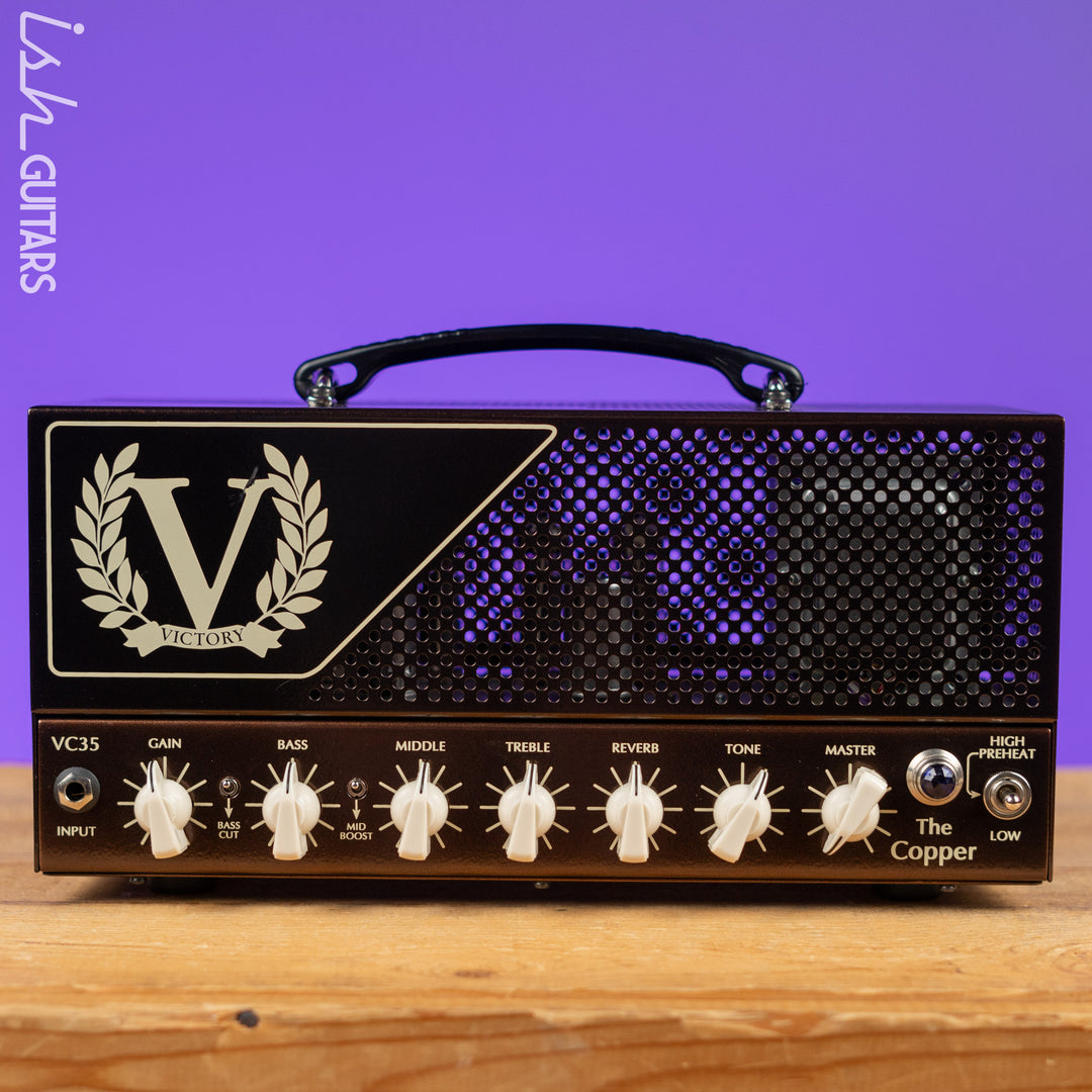 Victory VC35 "The Copper" Guitar Amplifier Head w/ V112-VB Gold 1x12 Cabinet