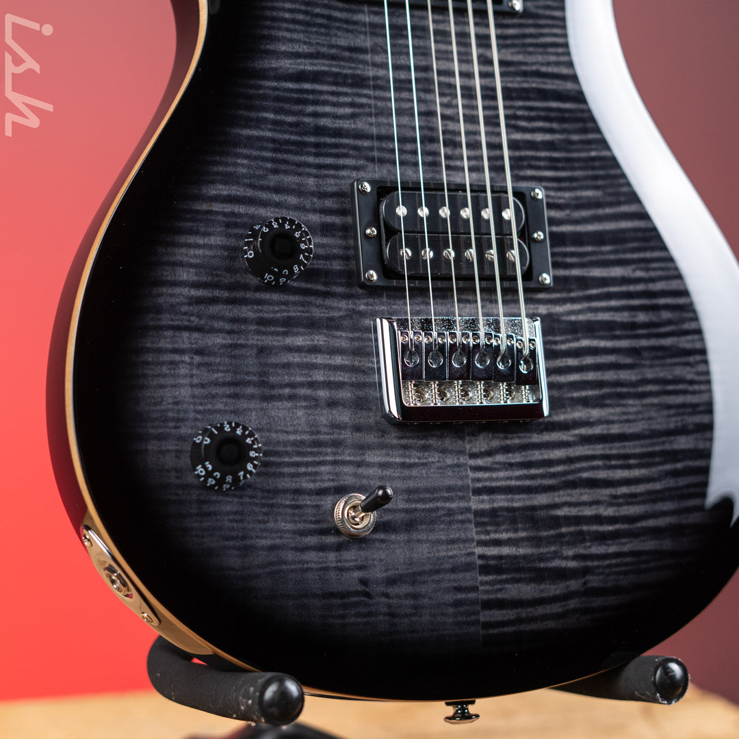 PRS SE 277 Baritone Left Handed Electric Guitar Charcoal Burst