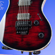 Mayones Regius PRO 6 Transparent Dirty-Red Burst Gloss