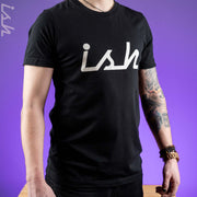 Ish Logo Unisex Black T-Shirt