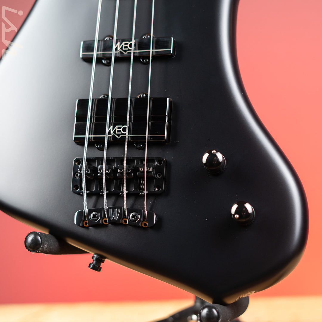 Ish x Warwick Dolphin SN TCS Custom Shop Endangered Species 4-String Bass Black Satin Wenge Fretboard