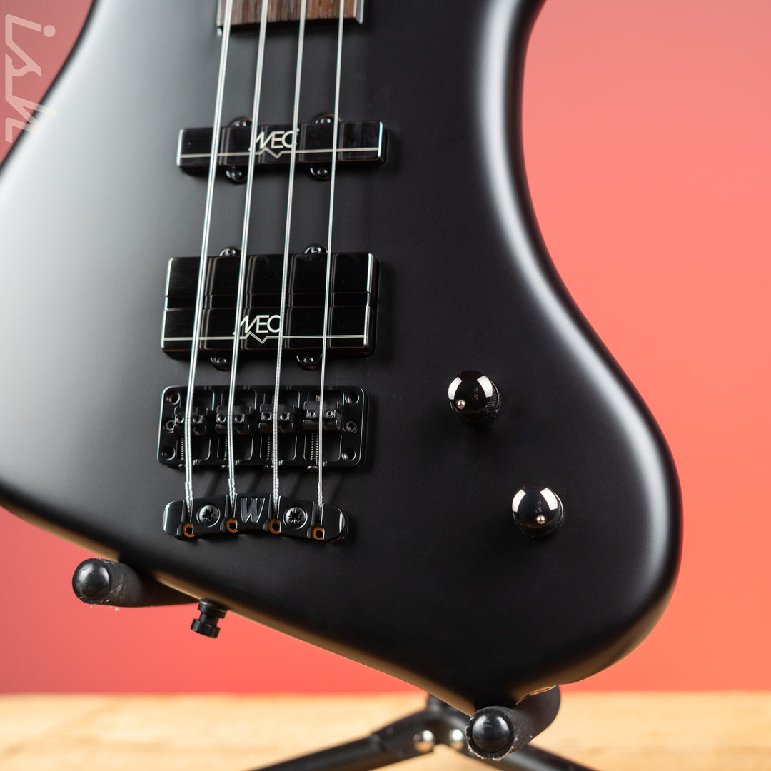 Ish x Warwick Dolphin SN TCS Custom Shop Endangered Species 4-String Bass Black Satin Wenge Fretboard