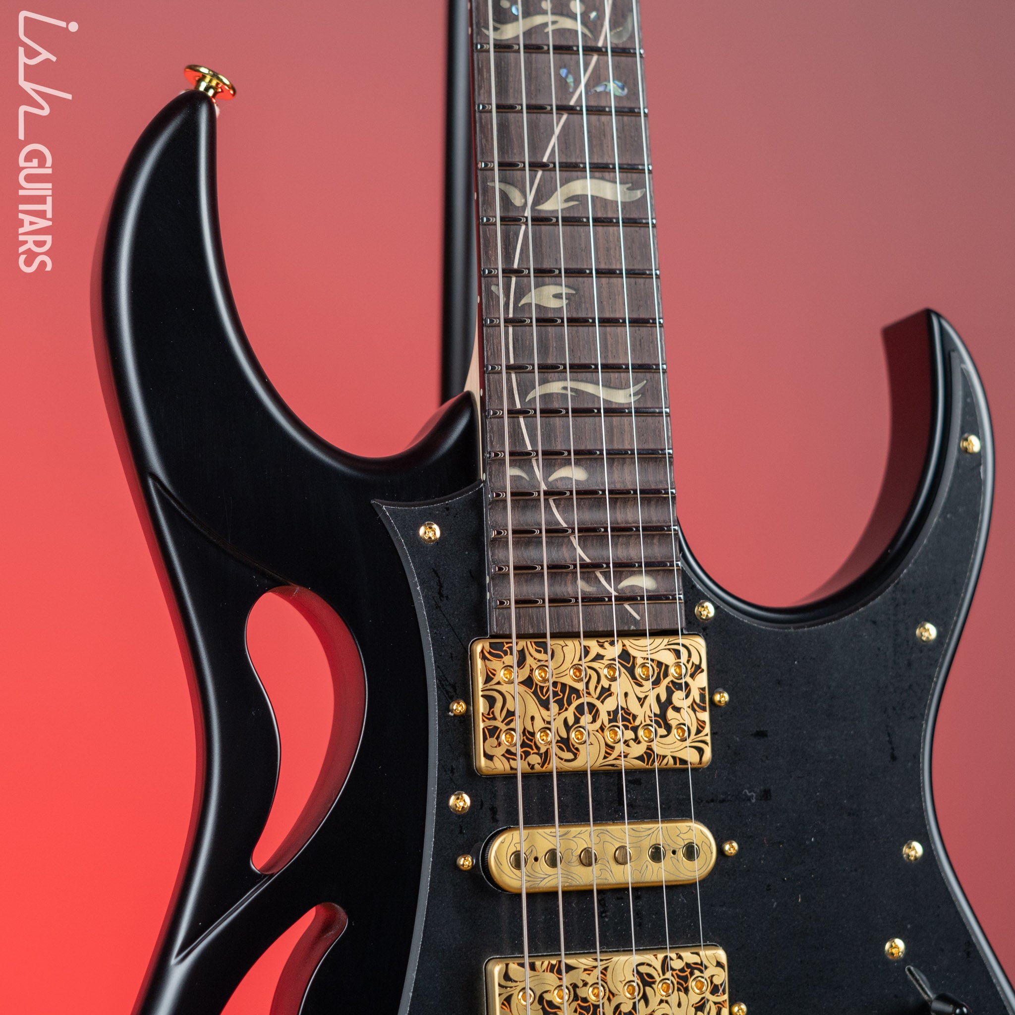 Ibanez PIA3761 Steve Vai Signature Onyx Black – Ish Guitars