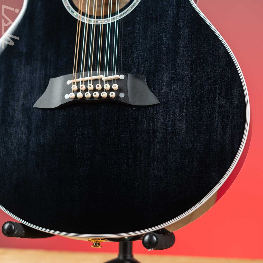 Takamine Thinline TSP158C-12 12-String Acoustic-Electric Guitar See-Through Black Demo