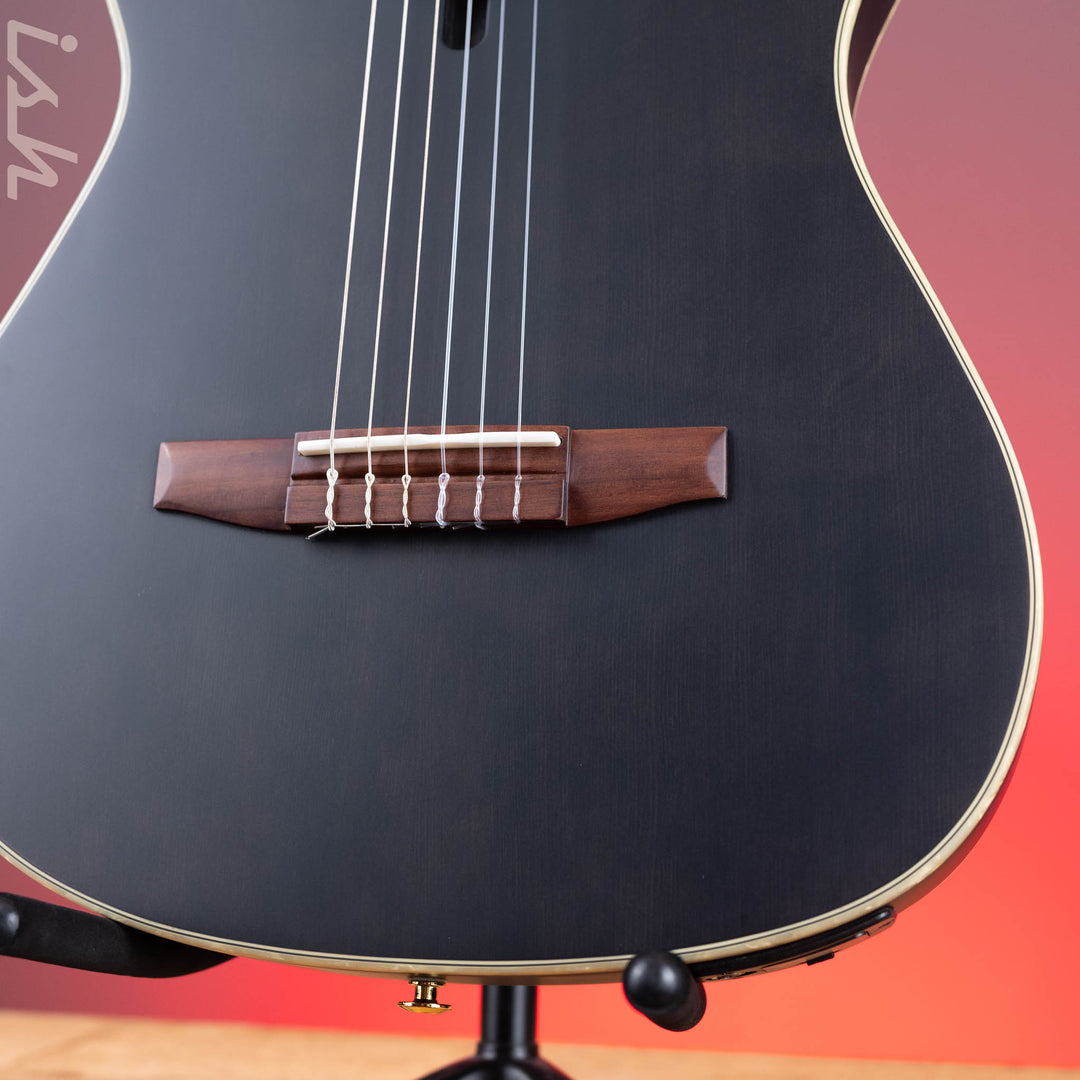 Ibanez TOD10N Tim Henson Signature Nylon Acoustic-Electric Guitar Transparent Black Flat Demo