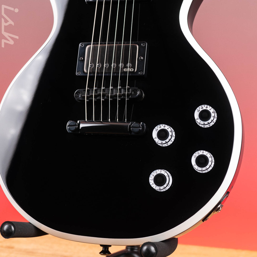 Jackson Custom Shop USA Marty Friedman Signature MF-1 Black Gloss White Bevel