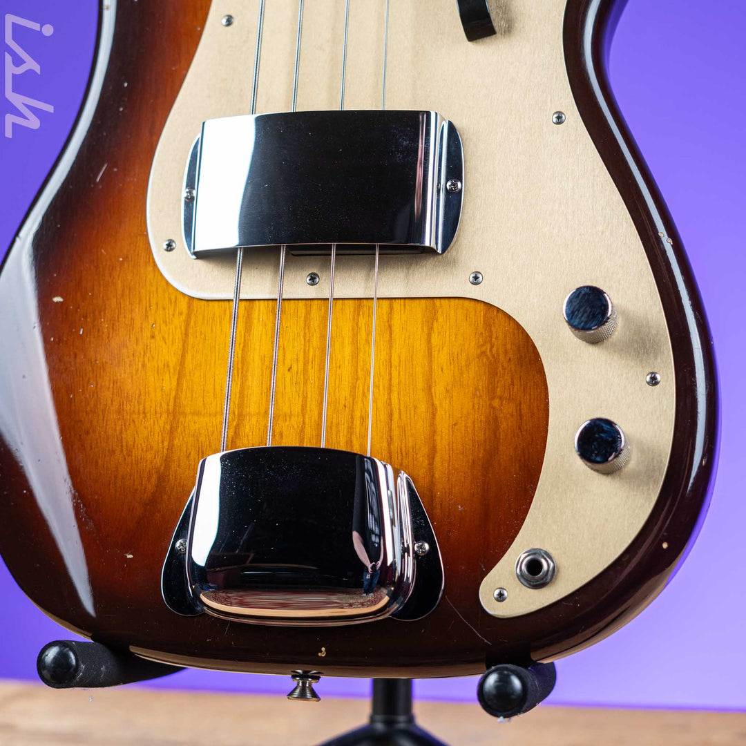 2017 Fender Custom Shop Relic 1957 P Bass Journeyman 2-Tone Sunburst RW Neck
