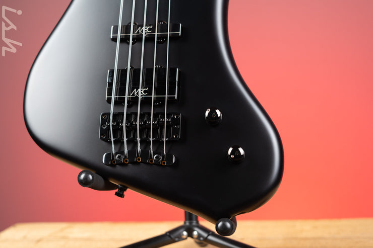 Ish x Warwick Dolphin SN TCS Custom Shop Endangered Species 5-String Bass Black Satin Ebony Fretboard Pre-Order