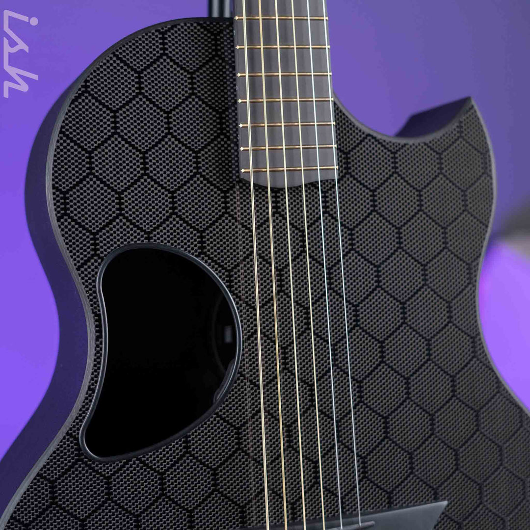 McPherson Sable Honeycomb Carbon Acoustic-Electric Guitar Gold Hardware