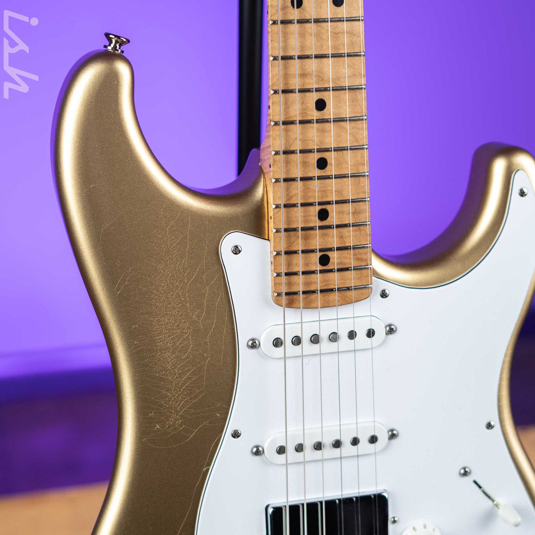 LSL Saticoy HSS 22 Fret Classic S Gold Aged Roasted Maple Neck