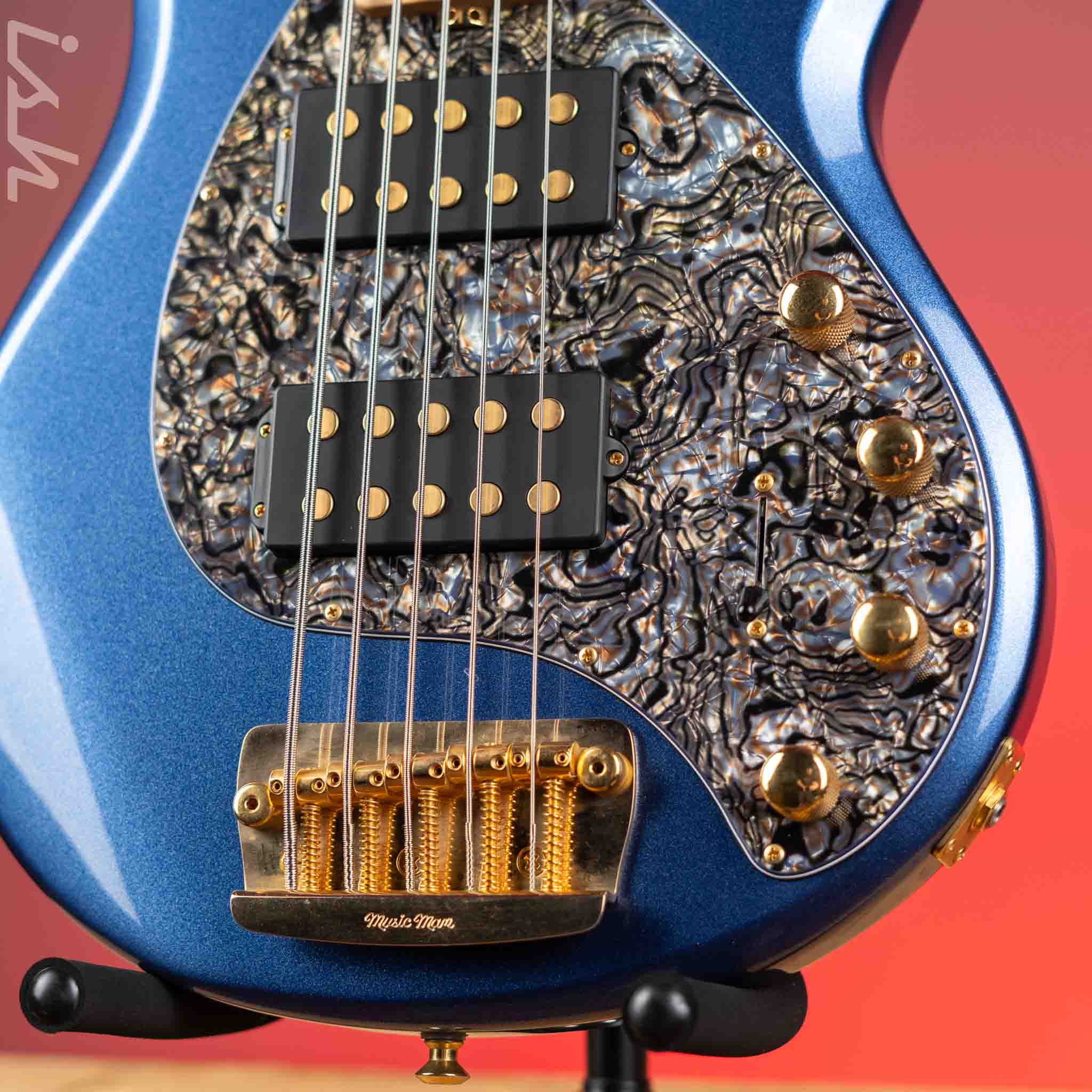 2017 Ernie Ball Music Man StingRay 5 Pace Car Blue Metallic – Ish