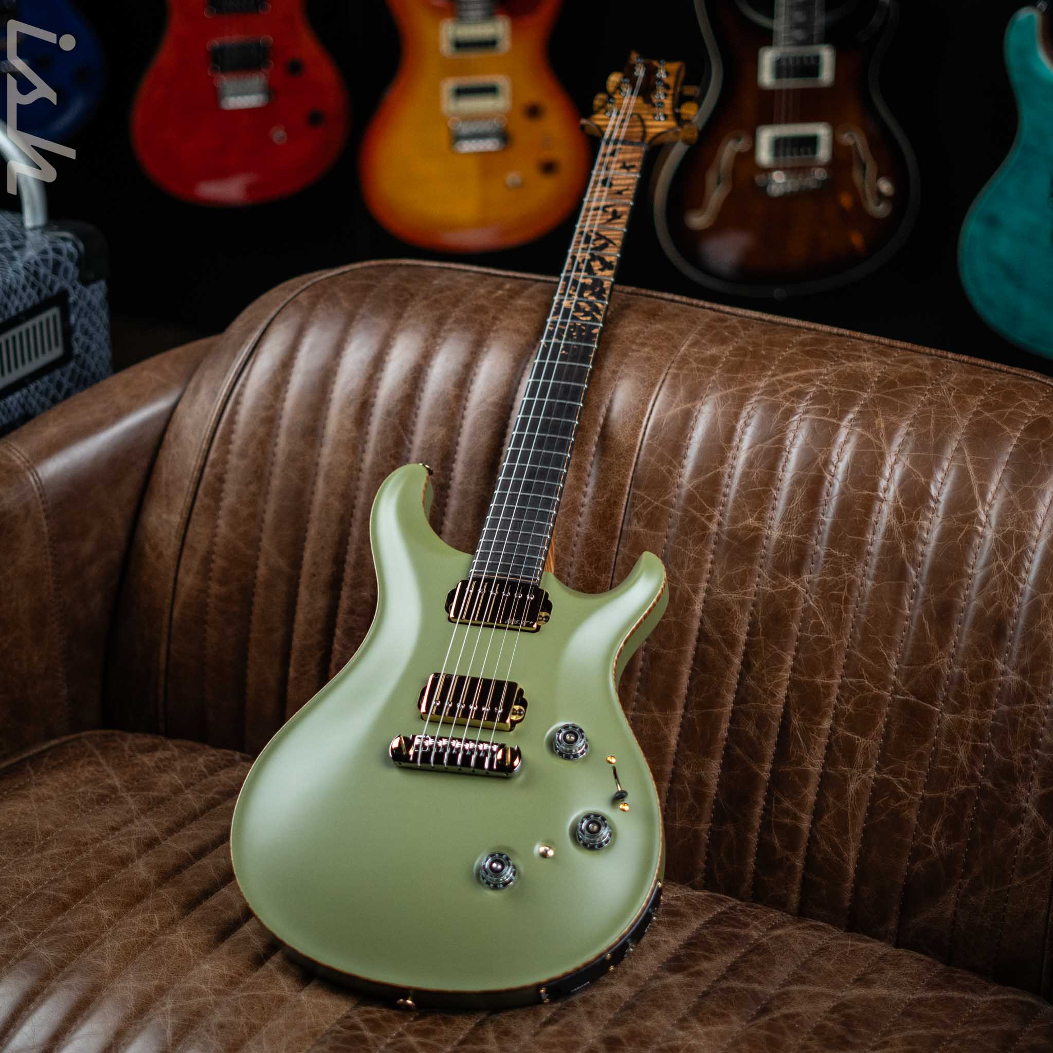 PRS Private Stock Custom 24 Piezo Stoptail 'Opaque Study' Olive