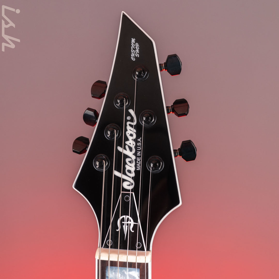 Jackson Custom Shop USA Marty Friedman Signature MF-1 Black Gloss White Bevel