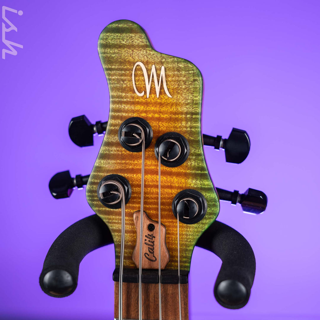 Mayones Cali 4 Bass Flamed Maple 3A Greenburst Matte NAMM 2024
