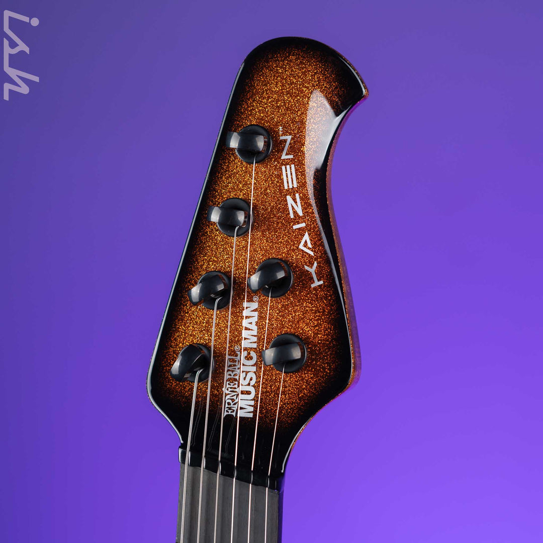 Ernie Ball Music Man Kaizen 6 Electric Guitar Ember Burst Metal Flake Demo