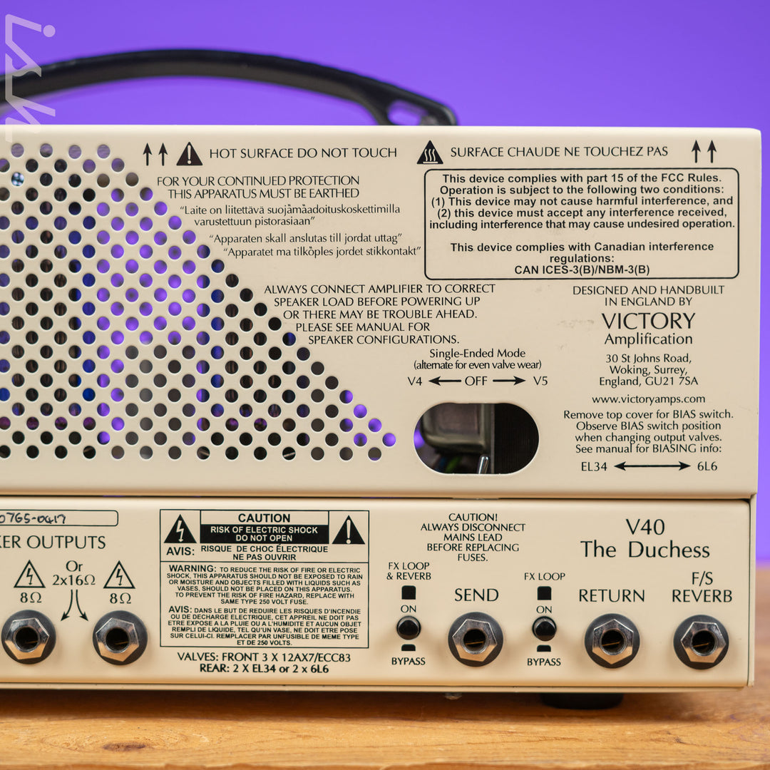 2017 Victory V-40 The Duchess 40-watt Guitar Amp Head