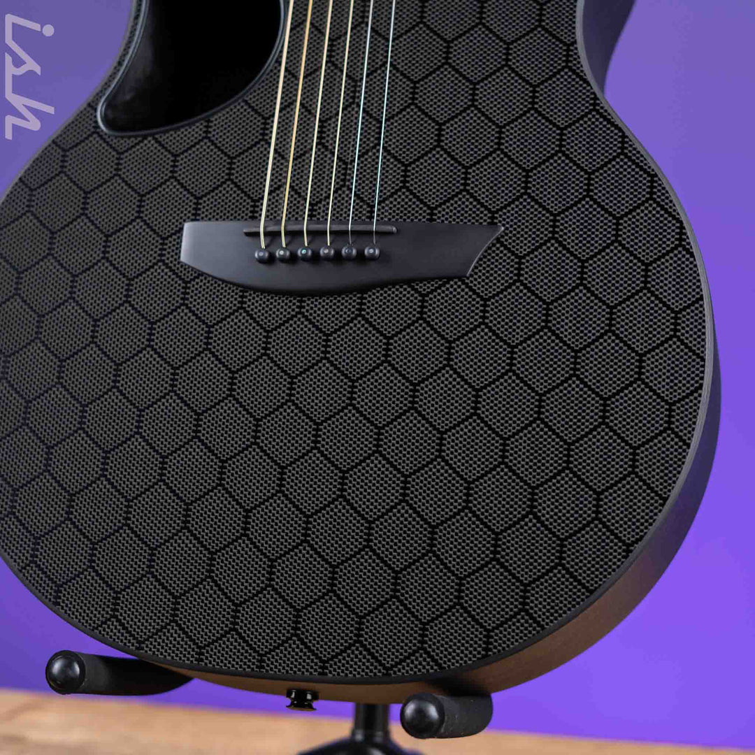 McPherson Sable Honeycomb Carbon Acoustic-Electric Guitar Gold Hardware