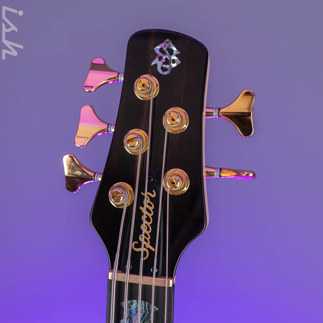 Spector USA NS-5XL 5-String Bass Natural Figured Walnut Demo