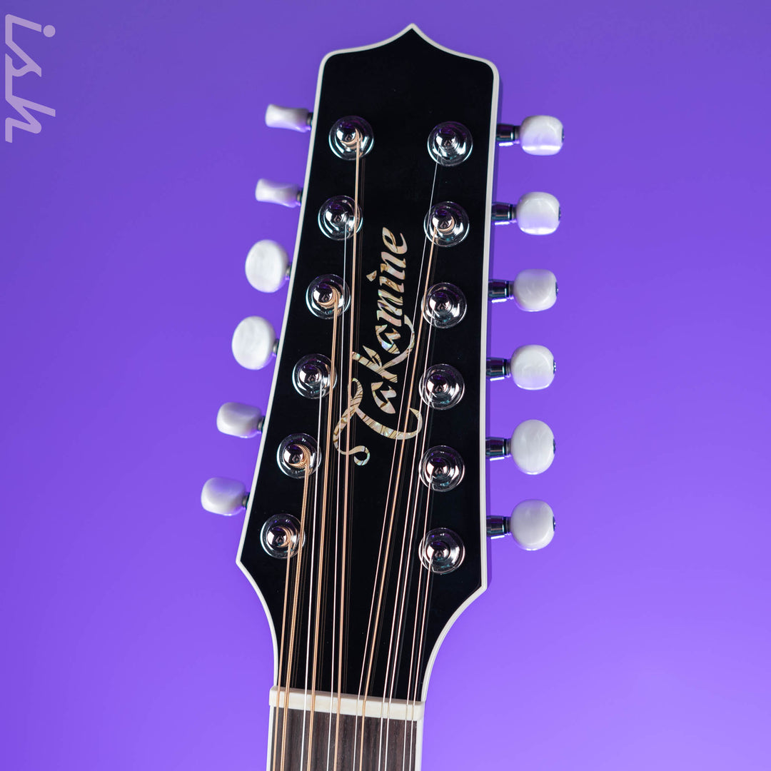Takamine EF381DX 12-String Acoustic-Electric Gloss Black
