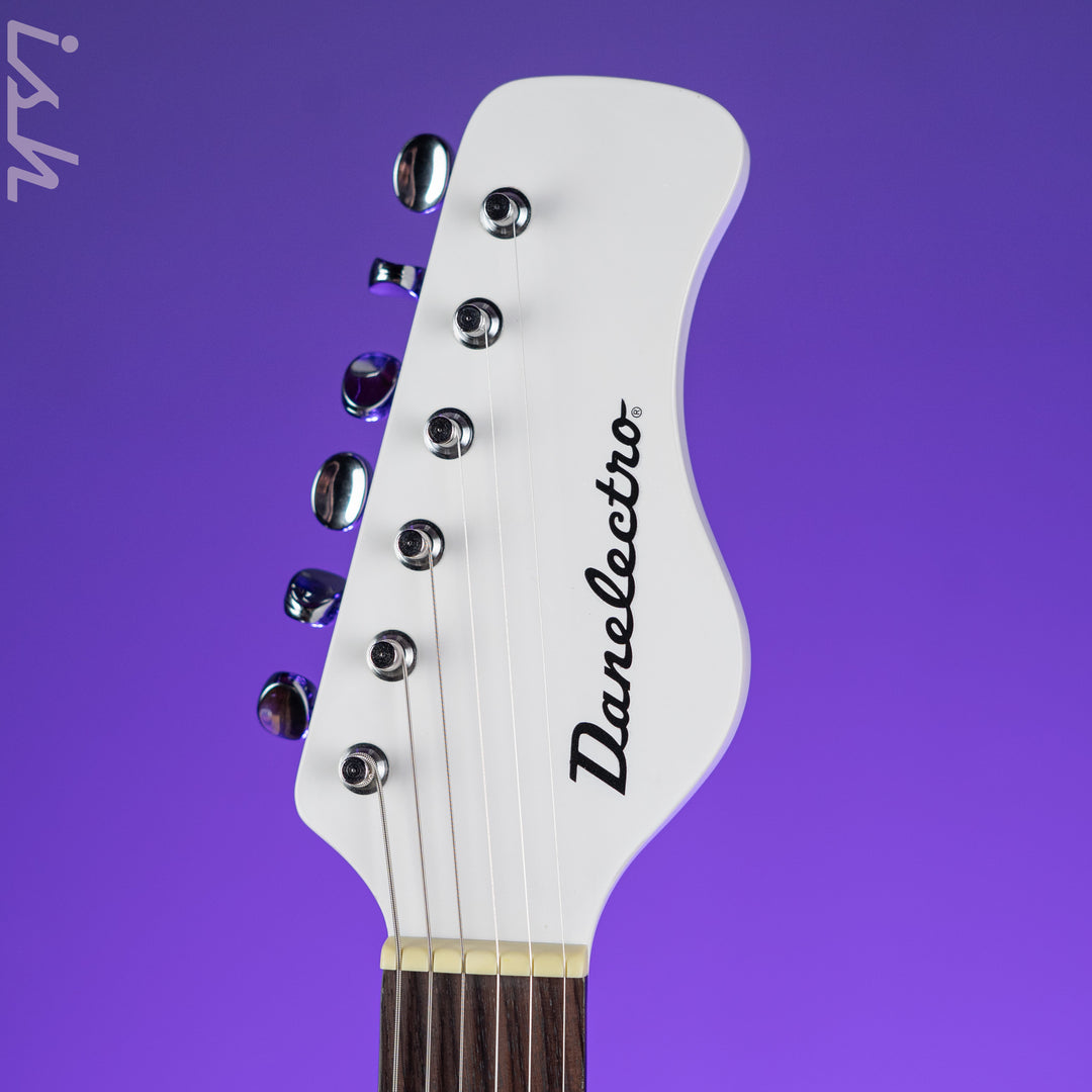 Danelectro Coral Sitar Reissue Guitar White Crackle