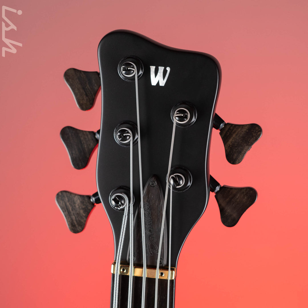 Ish x Warwick Dolphin SN TCS Custom Shop Endangered Species 5-String Bass Black Satin Ebony Fretboard Pre-Order