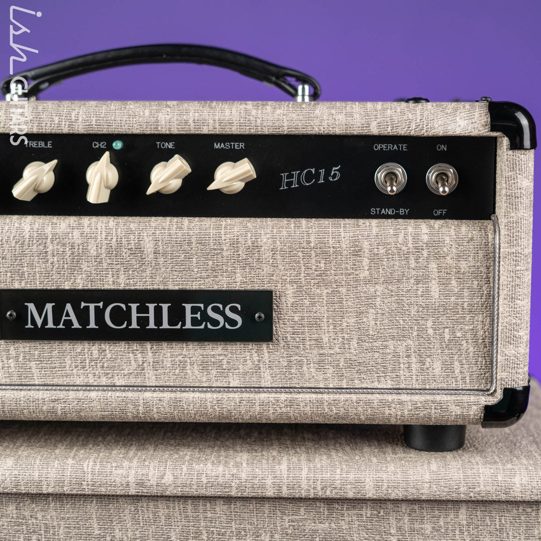 Matchless HC-15 Amplifier Head &amp; ESS 1x12 Cabinet Fawn