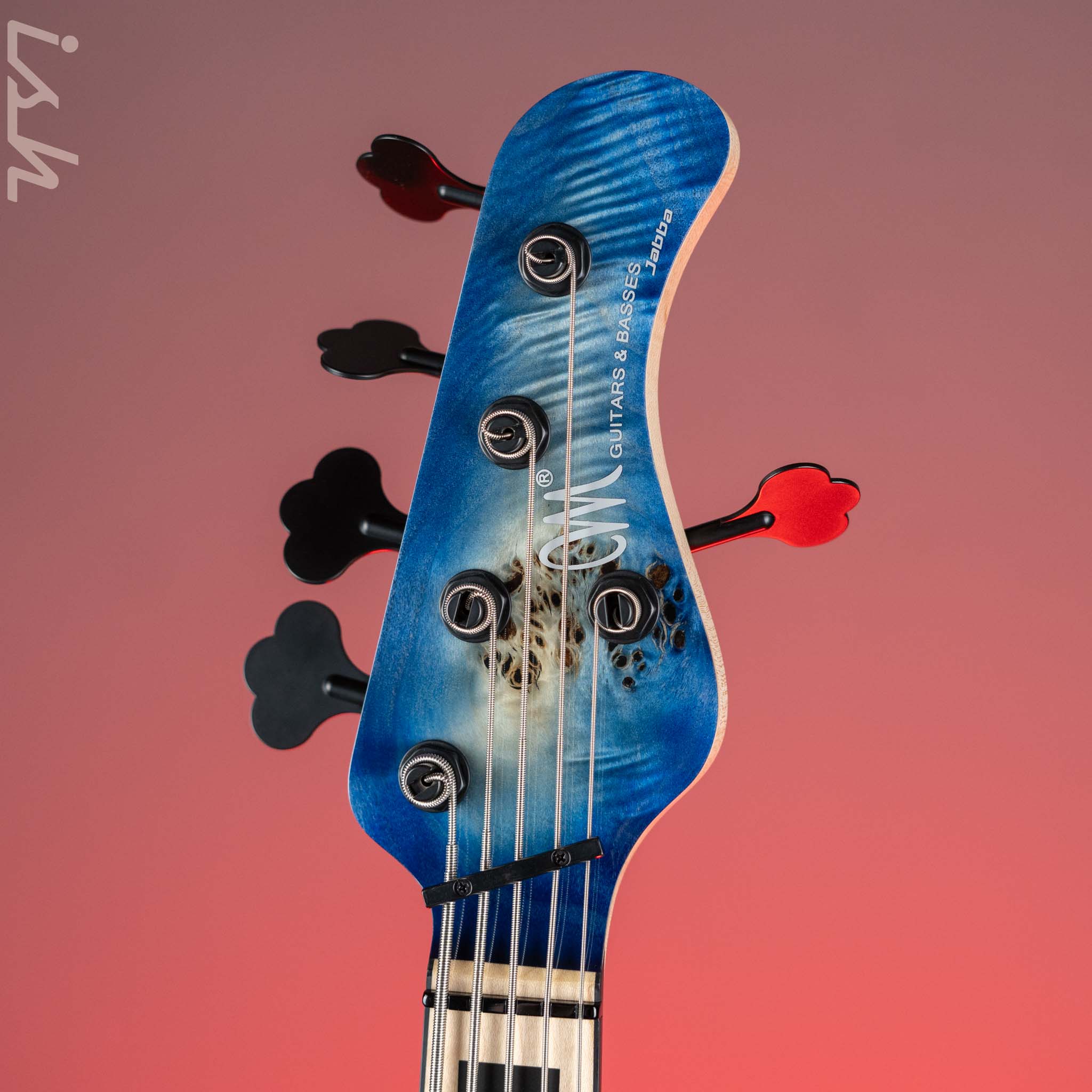 Mayones Jabba Custom EP 5 Bass Transparent Natural Fade Blue Burst