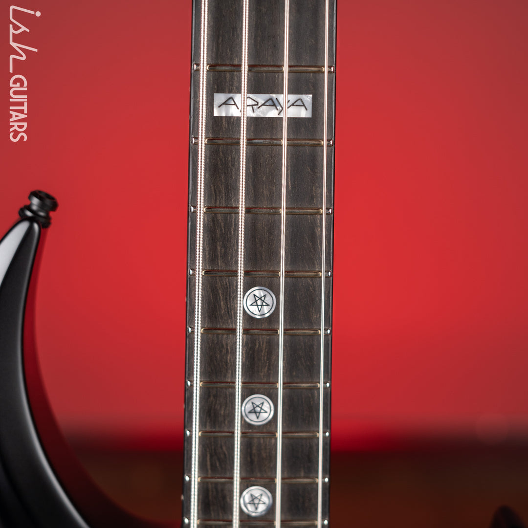 2022 ESP Guitars Tom Araya FRX Signature Bass MIJ Custom Shop Black Satin