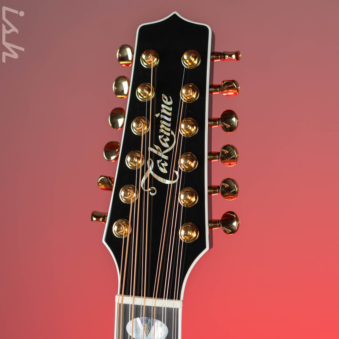 Takamine Thinline TSP158C-12 12-String Acoustic-Electric Guitar See-Through Black Demo