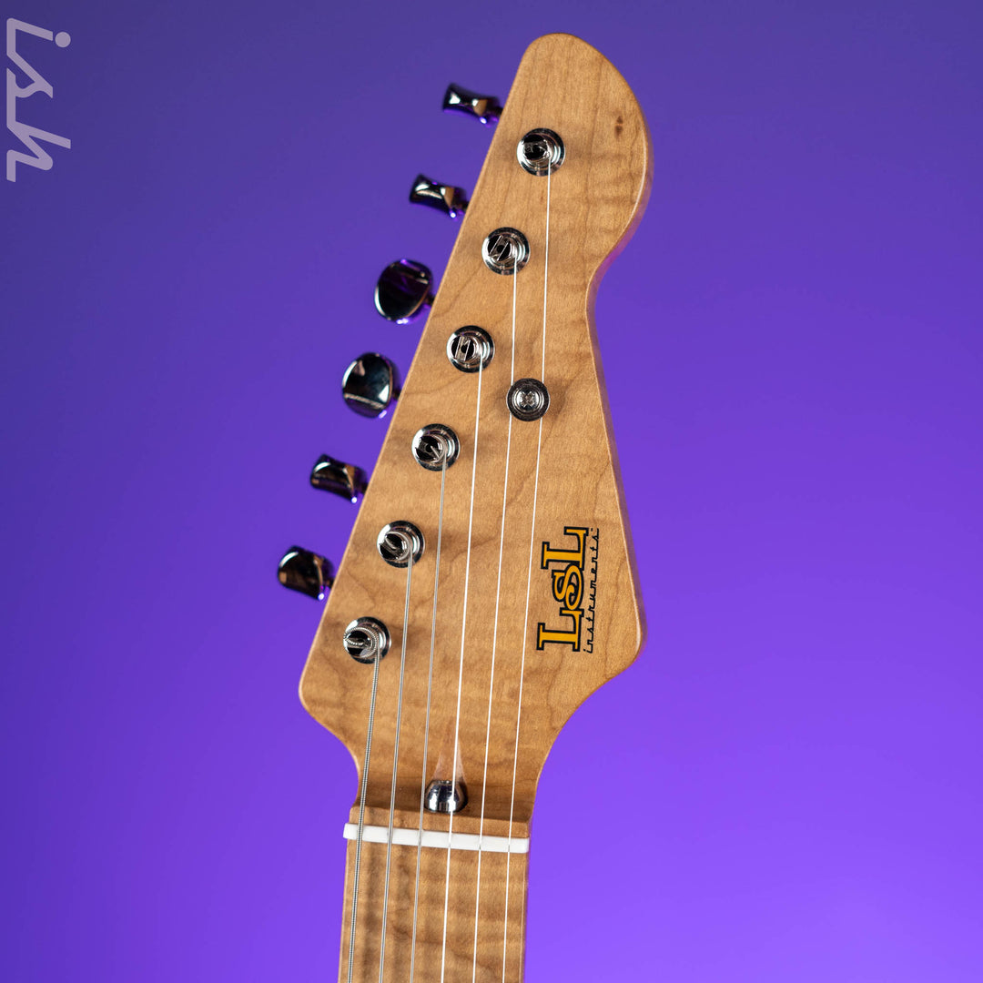 LSL Saticoy HSS 22 Fret Classic S Gold Aged Roasted Maple Neck