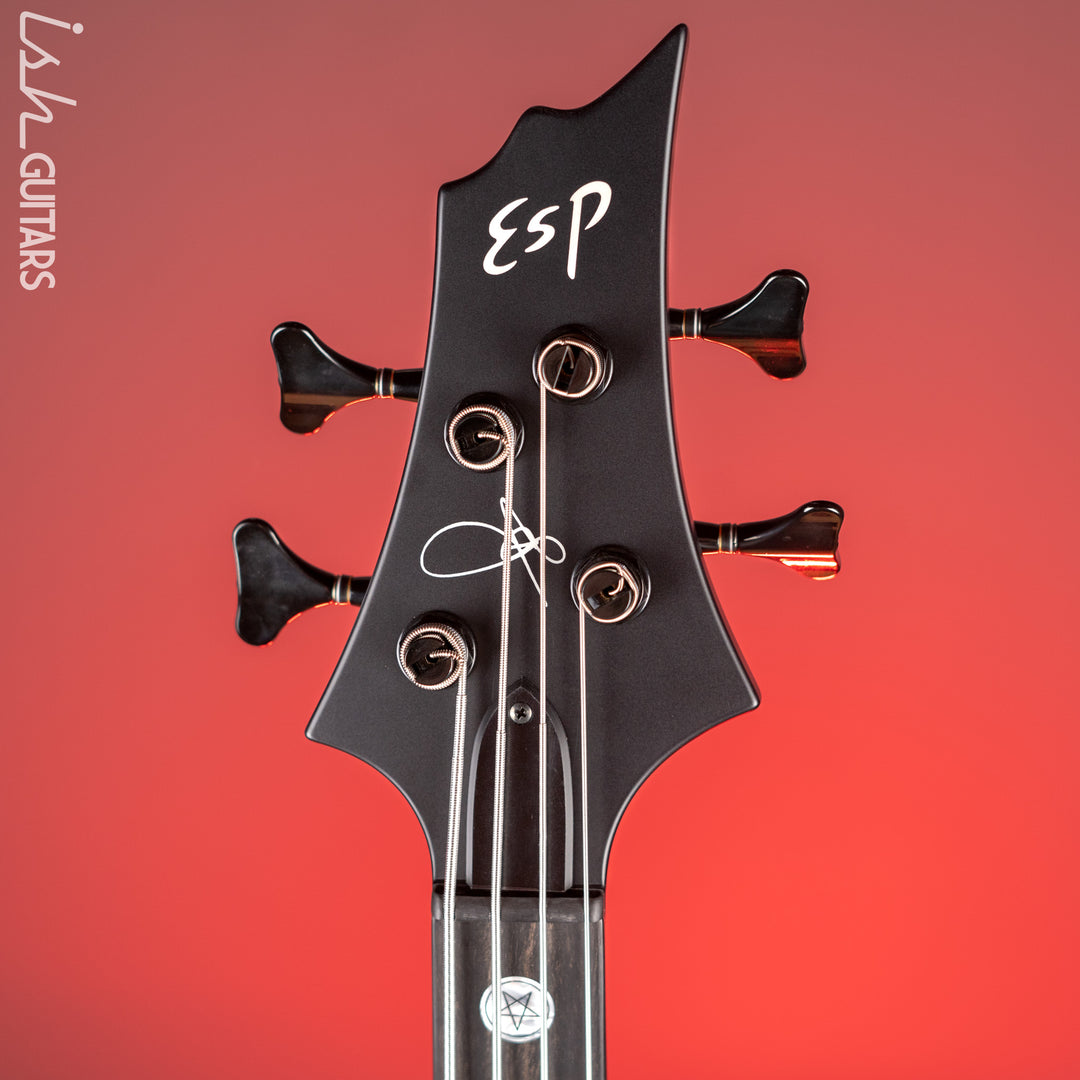 2022 ESP Guitars Tom Araya FRX Signature Bass MIJ Custom Shop Black Satin