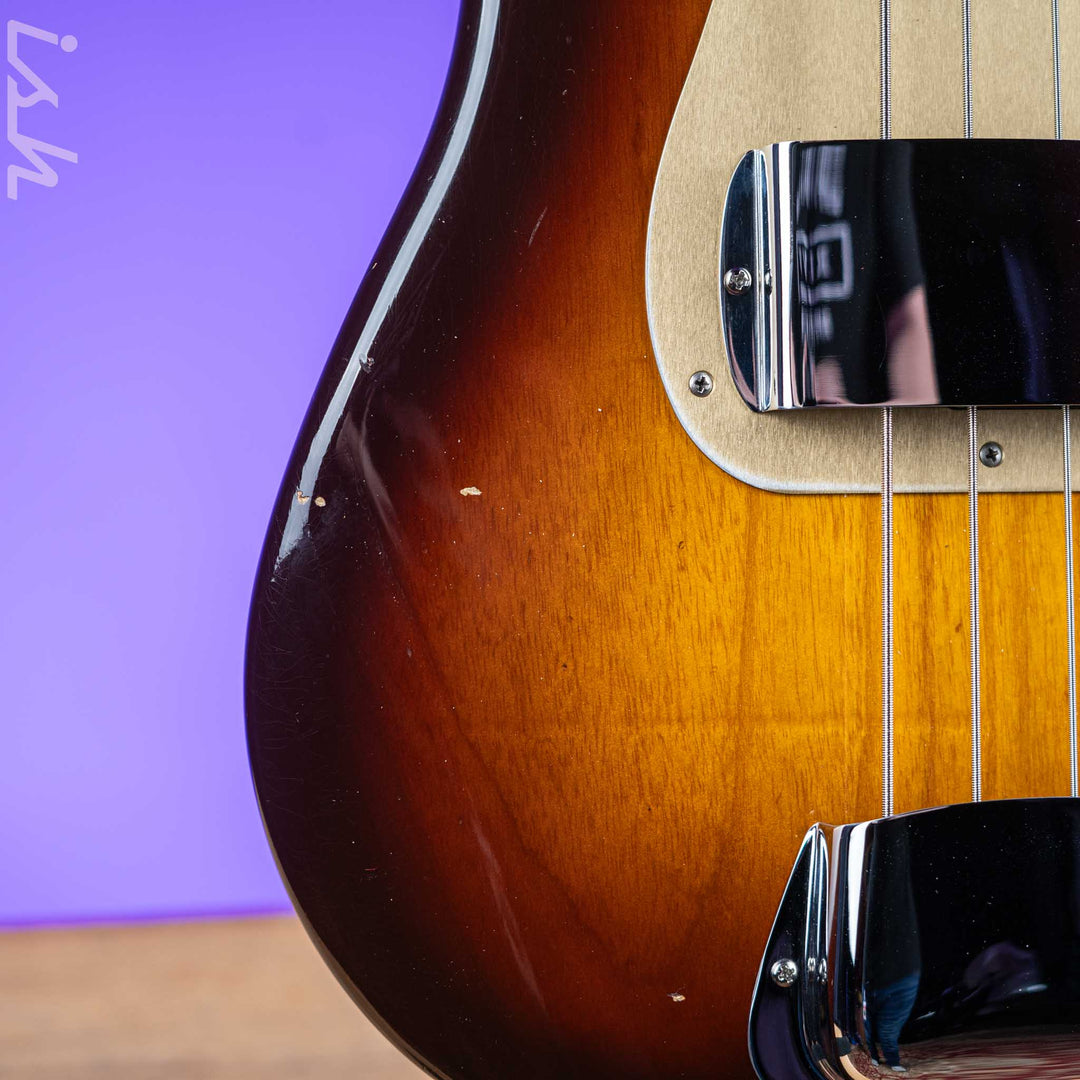 2017 Fender Custom Shop Relic 1957 P Bass Journeyman 2-Tone Sunburst RW Neck