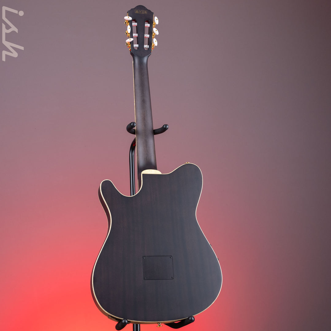 Ibanez TOD10N Tim Henson Signature Nylon Acoustic-Electric Guitar Transparent Black Flat Demo