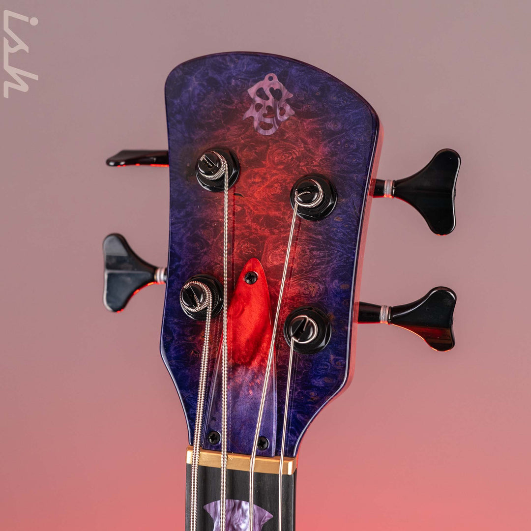 Spector USA NS-2 4-String Bass Black Cherry Purple Reverse Burst