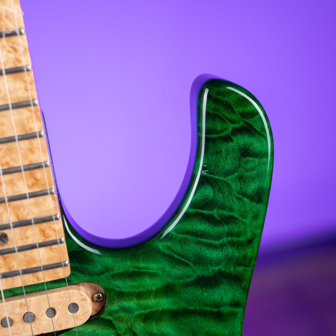 JP Guitars Luna Emerald Green Quilt