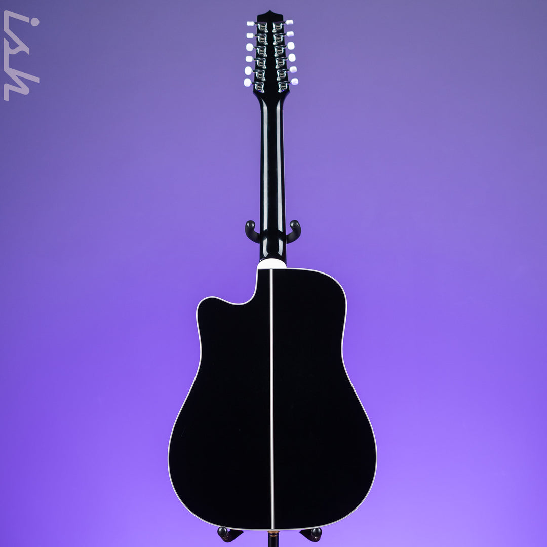 Takamine EF381DX 12-String Acoustic-Electric Gloss Black