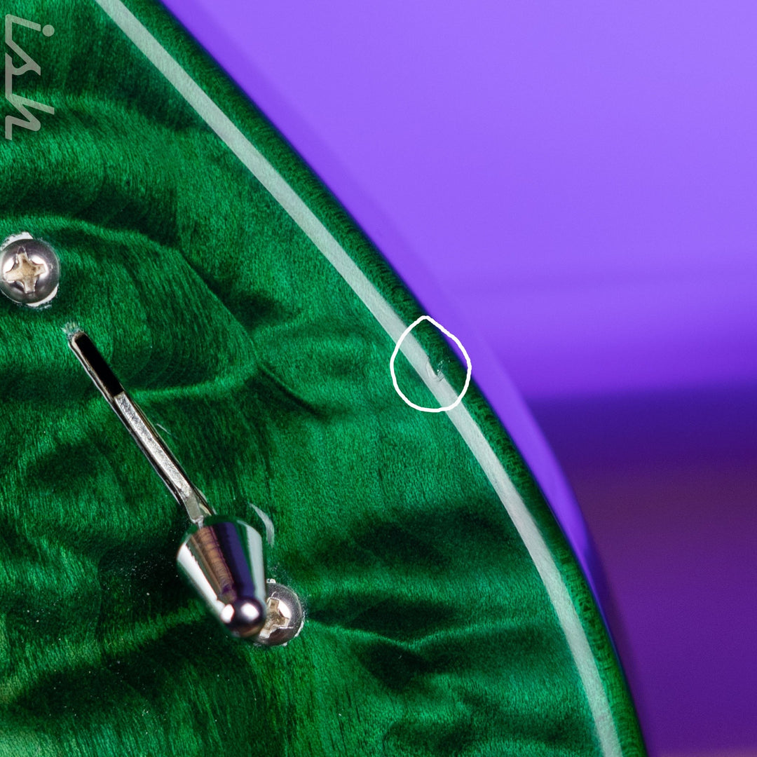 JP Guitars Luna Emerald Green Quilt