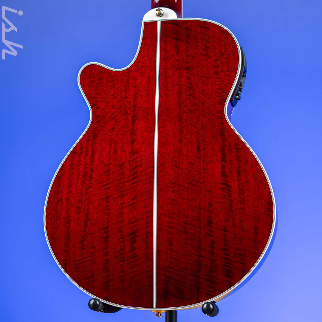 Takamine Thinline TSP158C-12 12-String Acoustic-Electric Guitar See-Through Red Demo