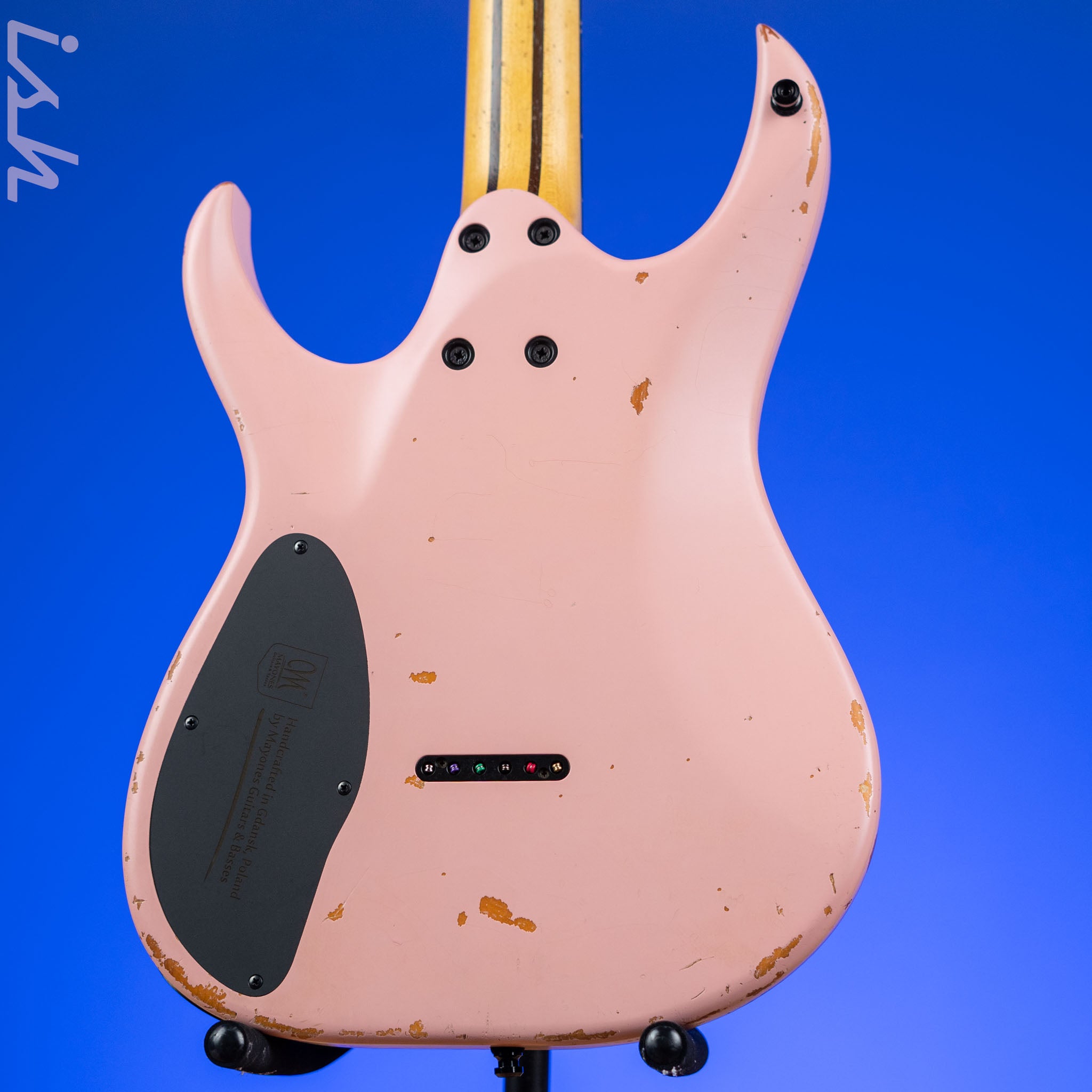 Mayones Duvell Elite Aged 6 Monolith Shell Pink Nitro – Ish Guitars