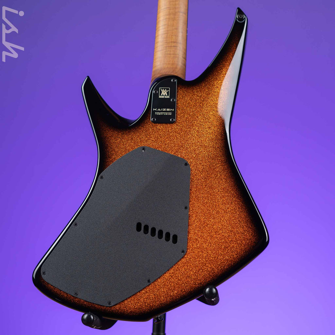 Ernie Ball Music Man Kaizen 6 Electric Guitar Ember Burst Metal Flake Demo