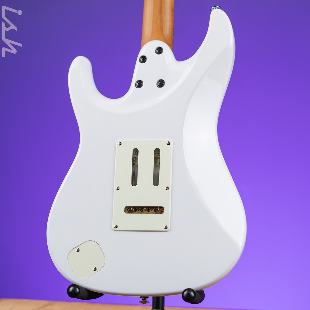 Ibanez LM1 Luca Mantovanelli Signature Prestige Electric Guitar Luna White Demo