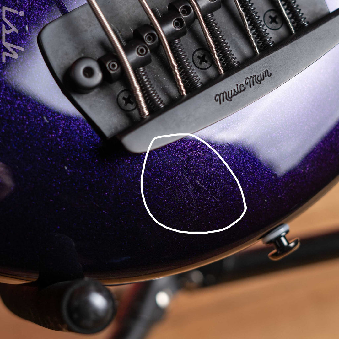 2018 Ernie Ball Music Man Bongo 5 String Limited Edition Barolo Purple