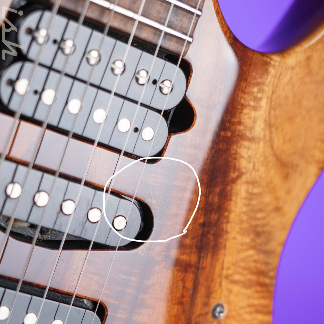 2015 Suhr Modern Carve Top Natural Curl Koa