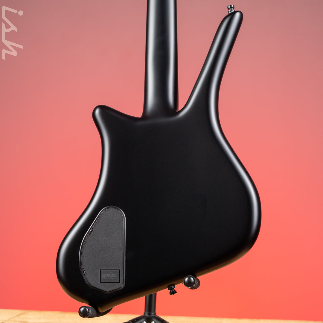 Ish x Warwick Dolphin SN TCS Custom Shop Endangered Species 4-String Bass Black Satin Wenge Fretboard