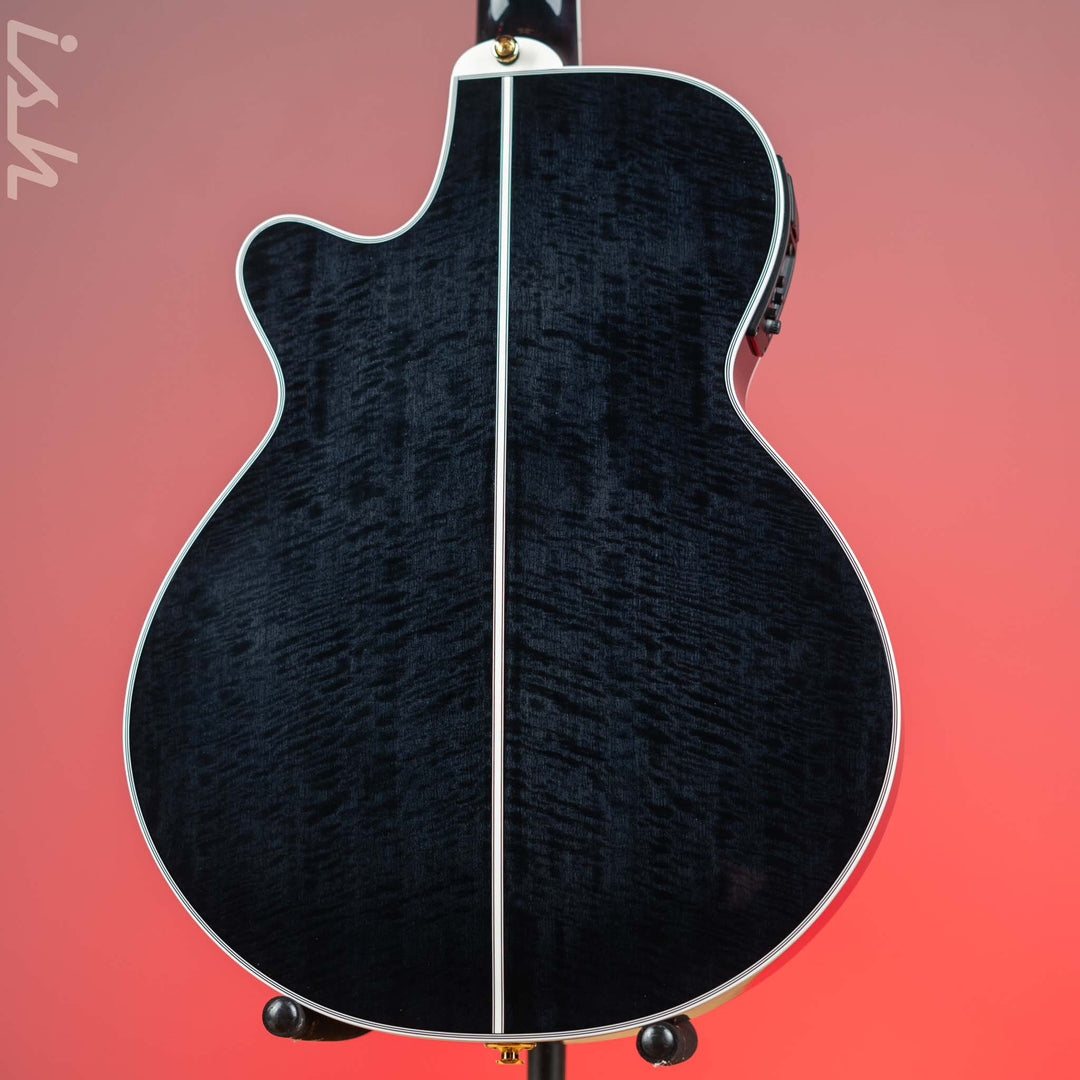 Takamine Thinline TSP158C-12 12-String Acoustic-Electric Guitar See-Through Black Demo