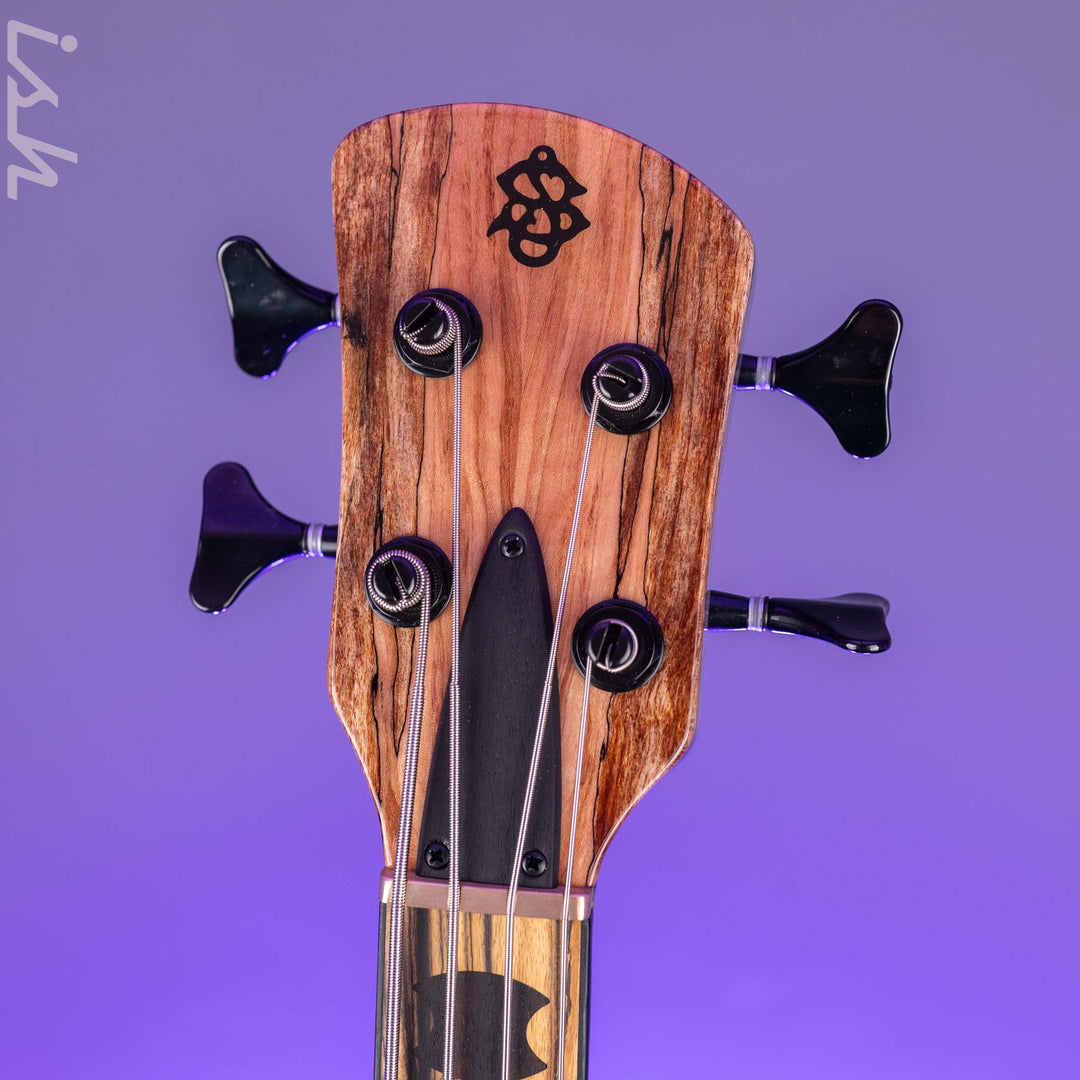 Spector USA NS-2 4-String Bass Natural Spalted Maple Charcoal Block