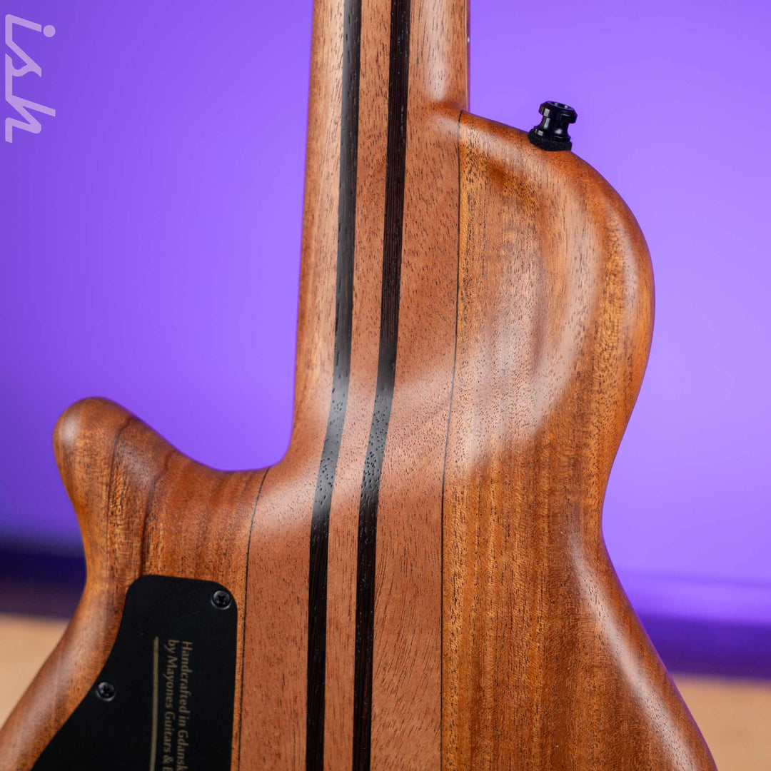 Mayones Cali 4 Bass Flamed Maple 3A Greenburst Matte NAMM 2024