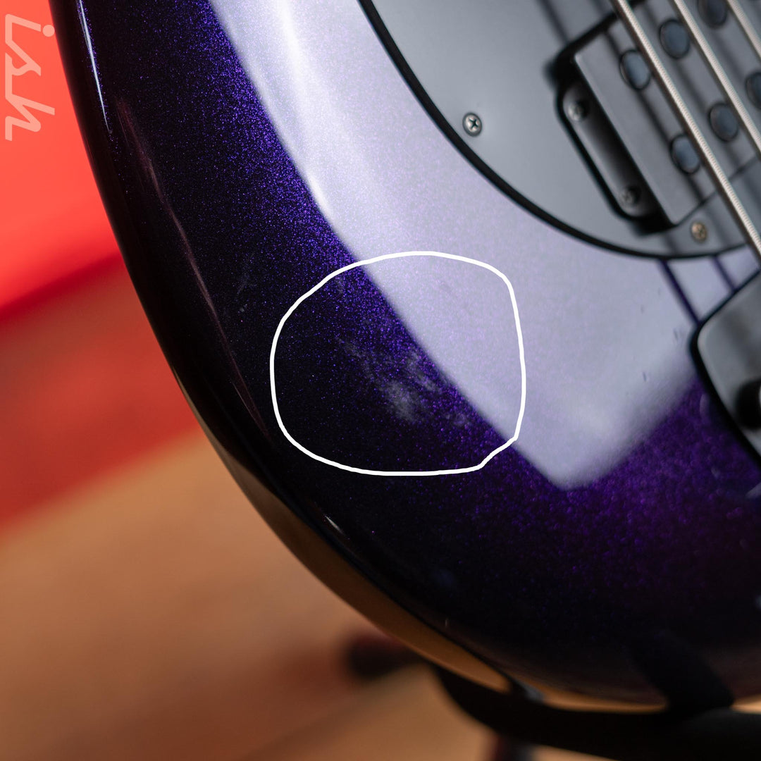 2018 Ernie Ball Music Man Bongo 5 String Limited Edition Barolo Purple